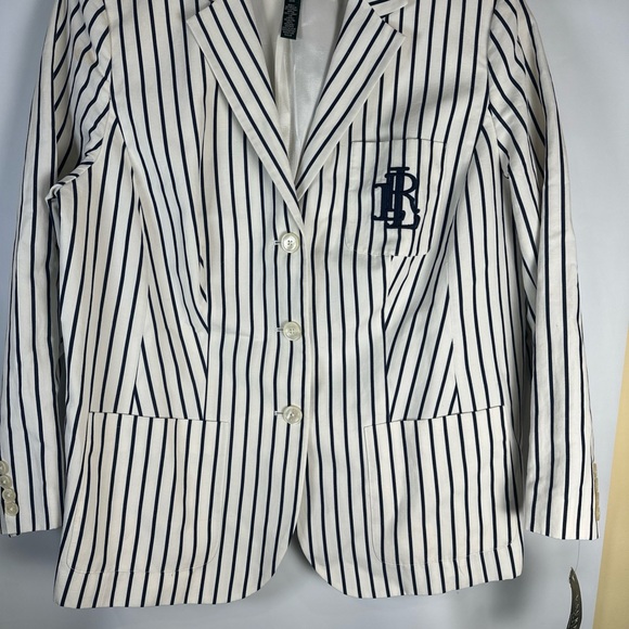 Ralph Lauren Jackets & Blazers - Ralph Lauren Black and White Striped Blazer
